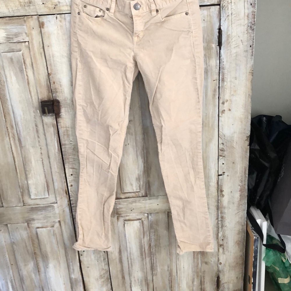 Corduroy low rise jeans